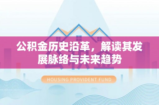 蓬莱公积金历史沿革，解读其发展脉络与未来趋势