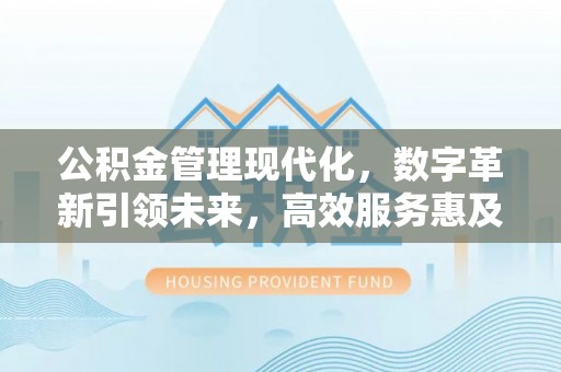 蓬莱公积金管理现代化，数字革新引领未来，高效服务惠及民生