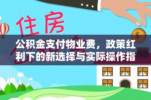 蓬莱公积金支付物业费，政策红利下的新选择与实际操作指南
