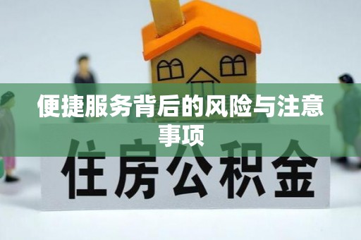 蓬莱便捷服务背后的风险与注意事项